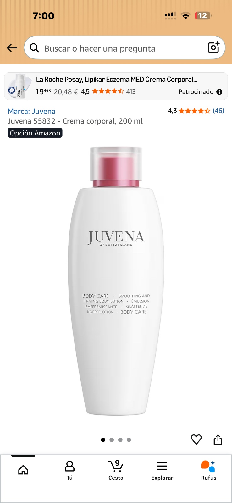 JUVENA Body Care Smoothing and Firming Body Lotion, 200 ml