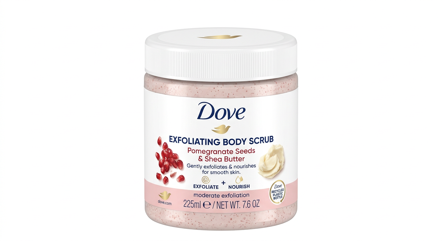 Dove Exfoliating Body Scrub Pomegranate Seeds & Shea Butter Scent 225ml